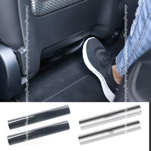 For Jaguar E-PACE F-PACE XFL Interior stainless Car Seat Back Anti-Kick Cushion Pad Rear Seat Passenger Anti-Dirty Kick Pad