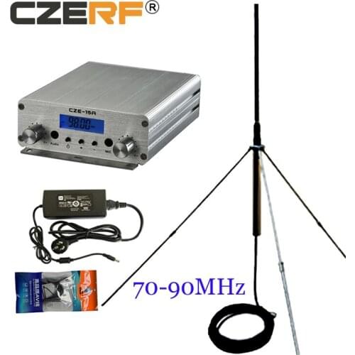 CZE-15A 15w 70 to 90 MHz Wireless Stereo FM broadcast radio station Transmitter