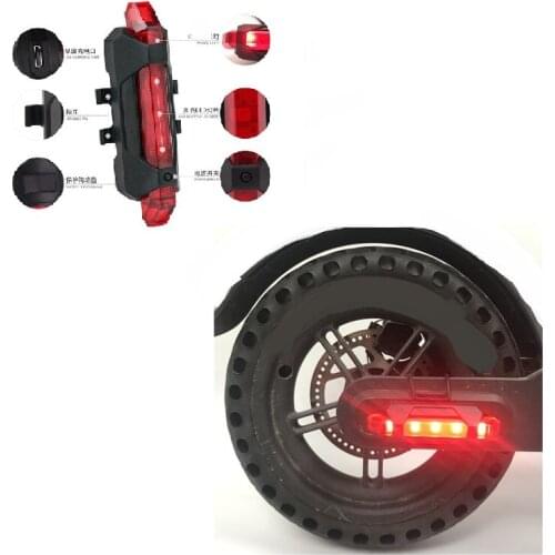 Warning LED Strip Flashlight Bar Lamp for XIAOMI Mijia M365 Electric Scooter Night Cycling Safety Decorative Light Scooter Parts