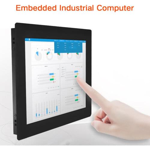 10 12 15 17 19 Inch Industrial computer Tablet PC Bulit-in Wifi Win7 Linux system Com interface Resistance Touch Screen J1900
