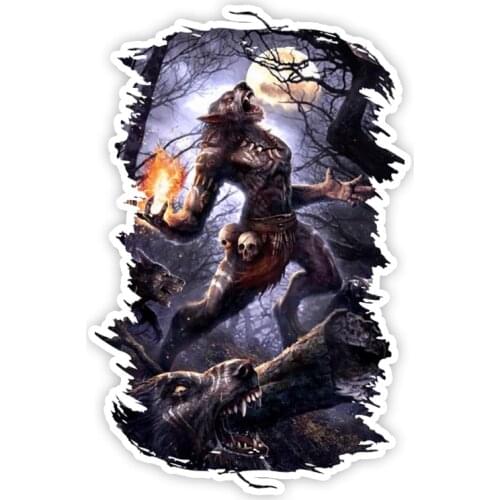 B0637# Self-adhesive Decal Оборотень Car Sticker Waterproof Auto Decors on Bumper Rear Window Motorcycle Laptop Helmet