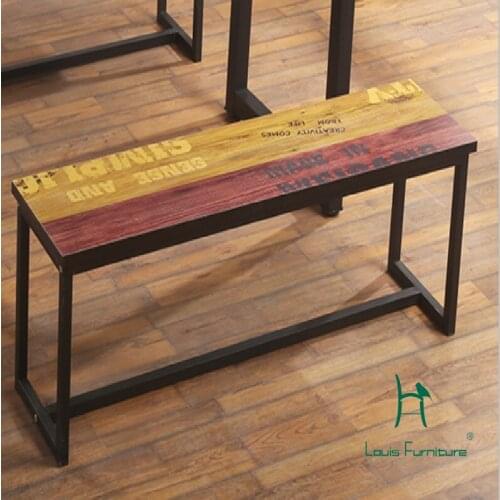 Louis Fashion Stools & Ottomans antique iron bench, shoe shop, shoe changing stool Park, bathroom mall arcade, bench rest bench