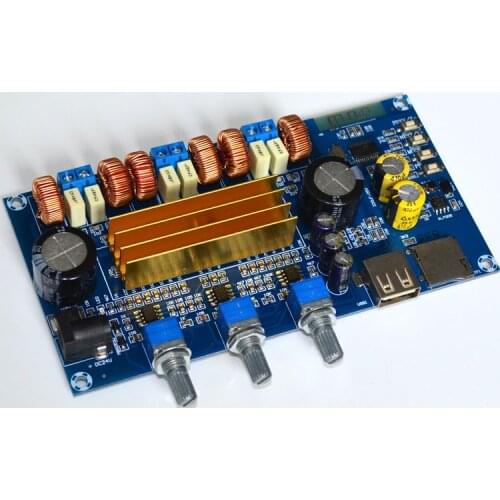 USB TF Bluetooth TPA3116 HiFi Stereo 2*50W+100W 2.1 Amplifier Board Class D Audio Power Amp Board