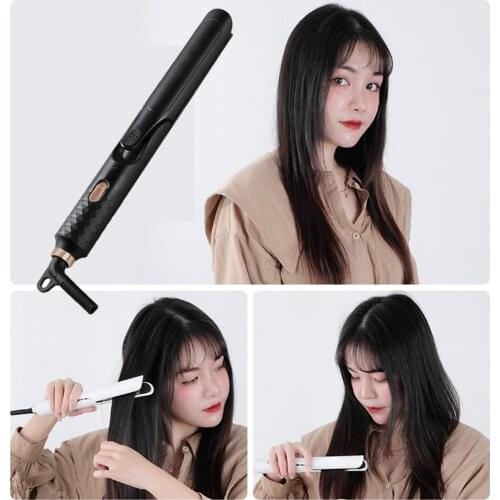 Hair Straightener Curling Bar Straight Roll 2 in 1 Splint Perm Portable Electric Curling Iron Air Bangs Practical Device