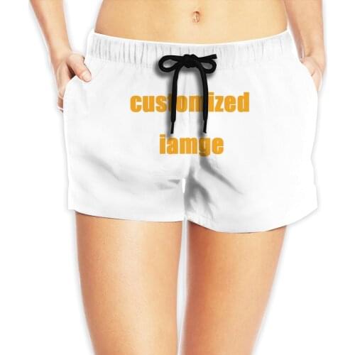 NOISYDESIGNS Summer Women Custom Printed Sport Pant Surfing Short Drawstring Female Travel Surf Board Feminino