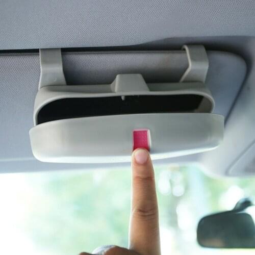 Foal Burning Sunglasses Holder Storage Pockets Glasses Case Organizer Box for Ford Focus Fiesta Ecosport Everest Mondeo Kuga