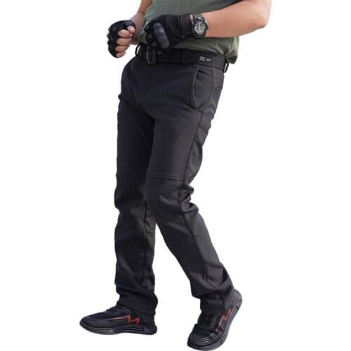 Winter men with hair thickening charge pants waterproof windproof fleece hiking pants soft shell warm warm outdoor ski pants