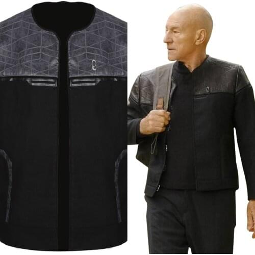 Star Cosplay Trek Picard Cospaly Picard Costume Coat Suit Uniform Halloween Carnival Clothes