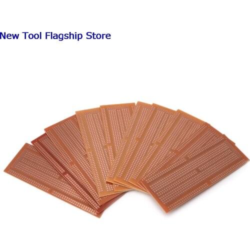 10Pcs/set DIY Prototype Paper PCB Universal Experiment Matrix Circuit Board 4.8x13.3cm