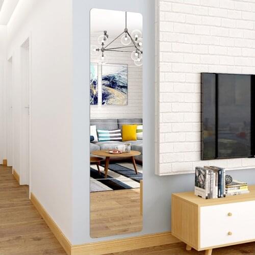 4pcs of Lot Wall Decal Mirror Wall Stickers Mirror Wall Decor Bathroom Mirror Wall Art Mural Home Decoration Mirror Ornaments