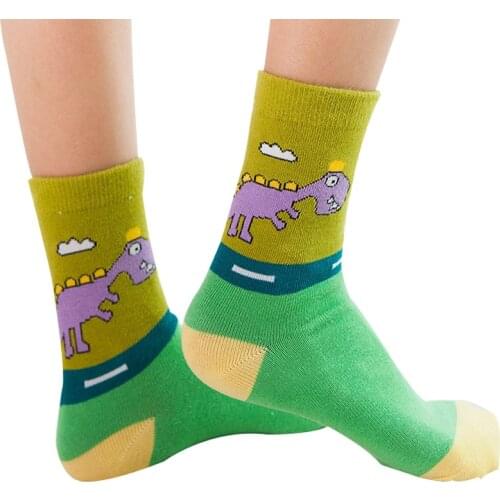 5 pairs/lot spring&autumn 100% cotton Cute cartoon children socks boys & girls socks 5 Color baby socks 1-12 year