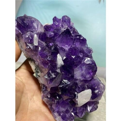 Amethyst Geode Natural Stone And Minerals For Jewelry Looes Gemstone Raw Ore Wicca Wichcraft Live Ornaments For Home Decoration