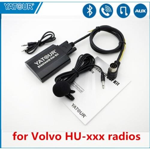 Yatour Car Bluetooth AUX Kit for Volvo C70 S40 S60 S80 V70 HU-605 HU-xxx radios Mp3 Player CD changer adapter YTBTK