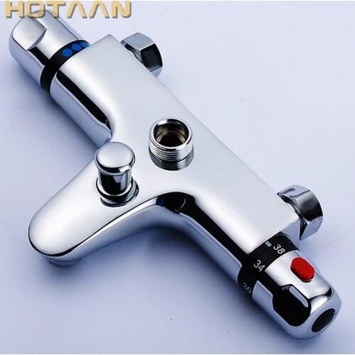 Free Shipping Wall Mounted Two Handle Thermostatic Shower mixer Thermostatic faucet , Shower Taps Chrome Finish,YT-5305