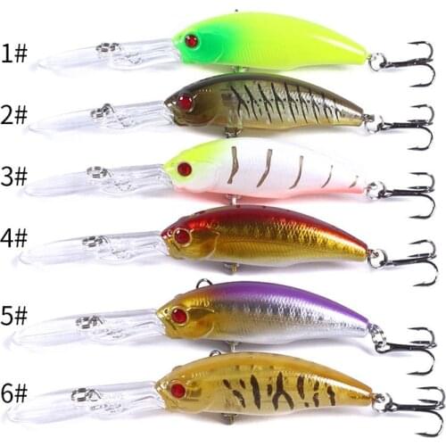 1pcs Minnow Fishing Bait Bionic Fishing Lures Baits Kit Wobbler Crankbaits Fishing Tackle Durable Plastic Hard Bait