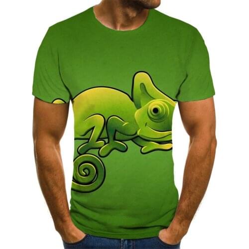 Giyu Brand Lizard T shirt Men Animal Tshirts Casual Green Anime Clothes Harajuku Tshirt Printed Short Sleeve T shirts New