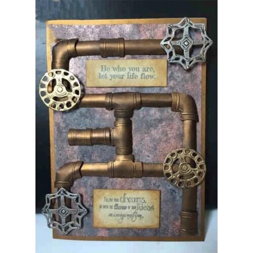 Pipeline Elements Metal Cutting Dies for DIY Scrapbooking Paper Cards Making Decorative Crafts Supplies 2019 New Diecuts