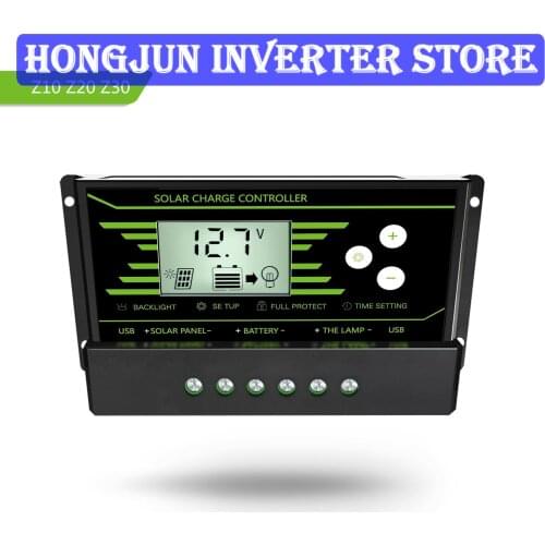 Hot selling Z20a 20A 12V/24V PWM Dual USB Current 2.5A with Backlight Solar Controller