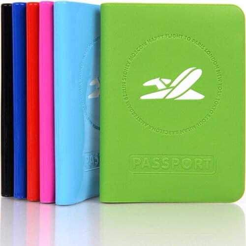 30PCS / LOT Multifunction Travel Passport Cover PVC Passport Holder Multicolor