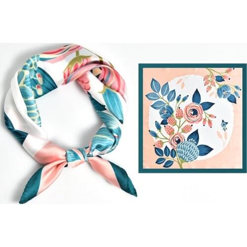Summer Fashion Thin Style Luxury High Quality Silk Scarf Muslim Mulberry Silk Fashion Ladies Headband Scarf