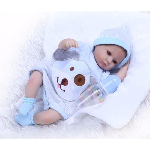 NPK 18" New arrival Handmade Silicone vinyl adorable Lifelike toddler Baby Bonecas girl kid bebe doll reborn menina de silicone