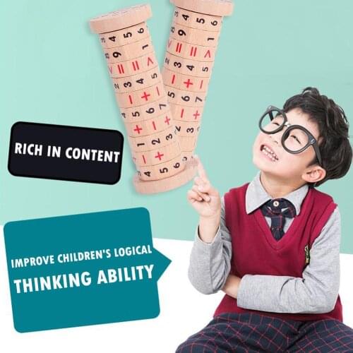 Learning Math Toys Multipurpose Educational Preschool Kids Parents Wooden Logic Puzzle Game Necessary Decompression Fun Toys