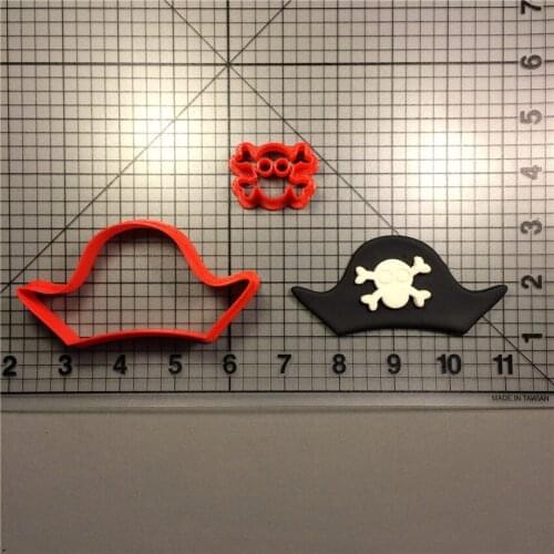 Pirate Jack Hat Cookie Cutter Kitchen Baking Supplies Home DIY Cake Fonder Fecorating Kit 3D Printed Custom Seal