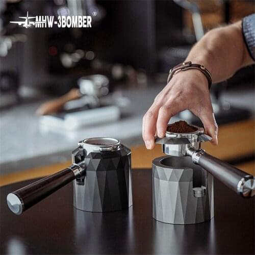 Aluminum Alloy Coffee Filter Handle Holder Espresso Mat Stand Coffee Tamper Base Rack Coffee Accessories Barista Coffee Tools