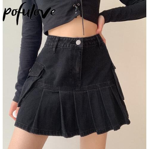 Плиссированная юбка POFULOVE China At AliExpress