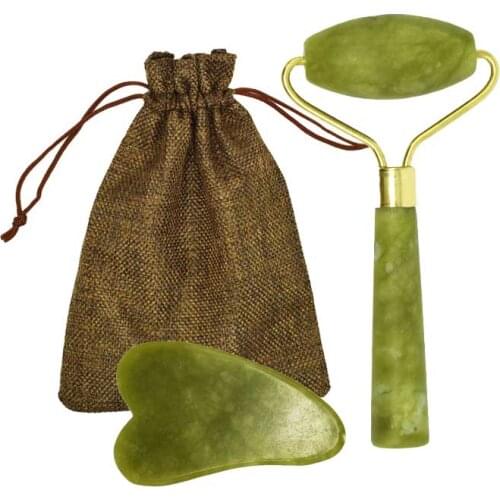 Portable Facial Slim Massage Roller Jade Face Slimming Body Head Neck Massage Tools Skin Massage With Tools