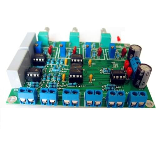 Preamp Electronic 2 Way Crossover Board Audio Speaker Frequency Divider Board 72hz-7230hz Linkwitz-Riley Home Theater
