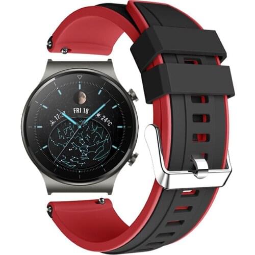 Silicone Straps For Huawei Watch GT 2 Pro/GT 2 46MM 2E Smart Bracelet 22MM Wristband For HONOR Magic/Magic 2 46MM Correa Bands