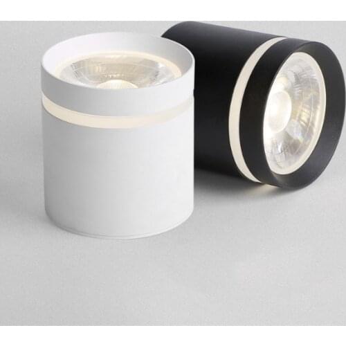 Dimmable Cylinder LED COB Downlights 7W 10W 12W 15W COB LED Ceiling Spot Lights AC85~265V LED Background Lamps Indoor Lighting