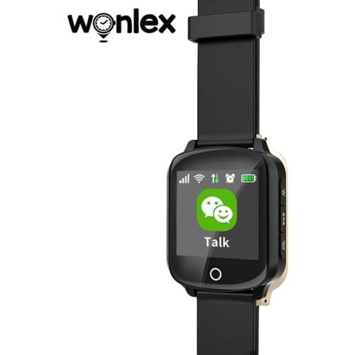 Wonlex EW200S Smart Watch Elderly Cares Fall-down Alarm Smartwatch for Aged People Blood Pressure Monitor Anti-lost GPS Tracker