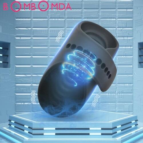 Vibrator Sex Toys for Men Penis Trainer Male Masturbator Delay Ejaculation Stimulate Glans Vibrating Massager Pussy Erotic Toys