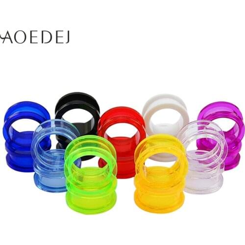 1.6-25mm Acrylic Ear Plugs And Tunnels Ear Gauges Piercing Expander Ear Piercing Tunnel 8mm Stretchers Ear Plugs Tunnels Mandala