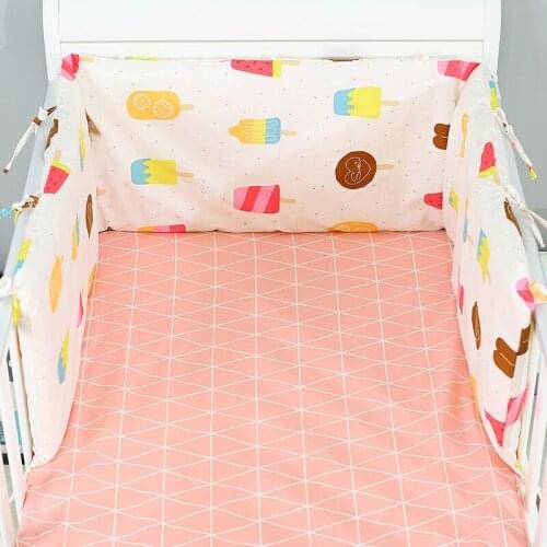 1pcs 180cm Length Newborn kit de berço Baby Bed Bumper Protector Bumpers crib soft infant protection