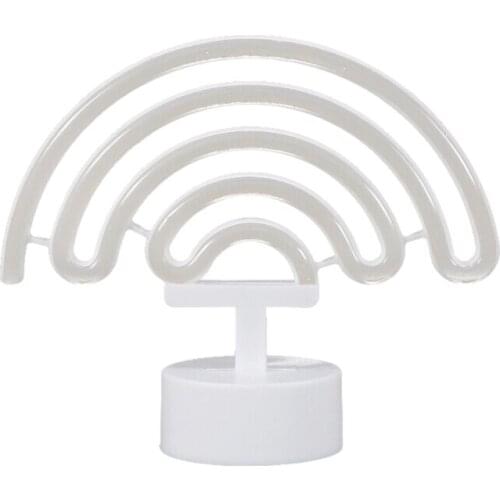 2021 New Neon Signs Rainbow Shaped LED Neon Light Wall Light Neon Wall Sign Hanging Art for Bar Bedroom Living Room and Weddings