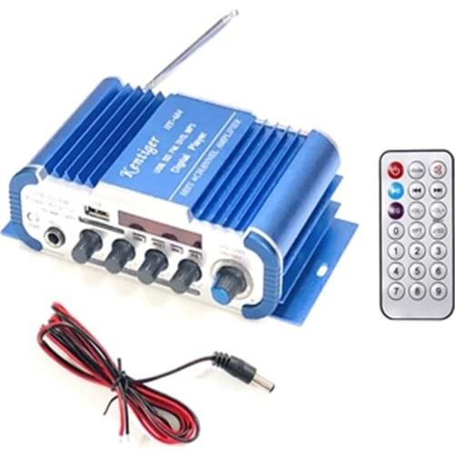 4-Channel High-power 12V Car Home Power Amplifier U disk/SD Memory Card Playback Microphone Function
