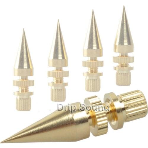 4PCS M6x36 Speaker Copper Spike Isolation Shockproof Stand Feet Speaker Base Pads