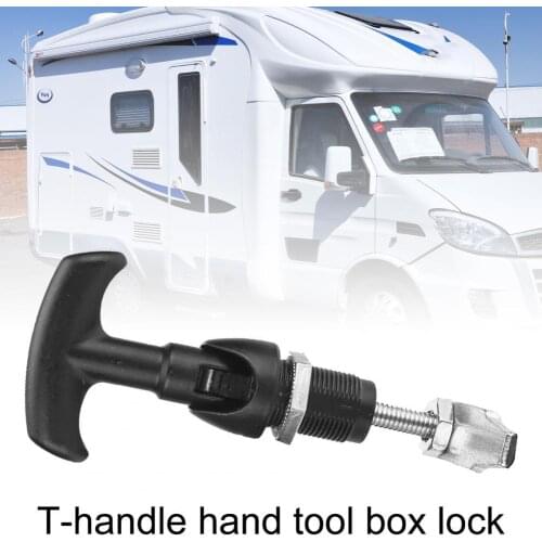 40%HOTAdjustable T-Latch Practical Zinc Alloy Pull Type T-handle Tool Box Latch for Trailers