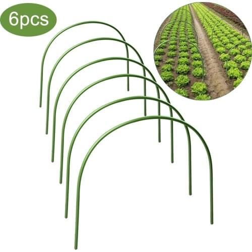 6 Pcs Greenhouse Plant Hoop Grow Garden Tunnel Support Hoops for Garden Stakes