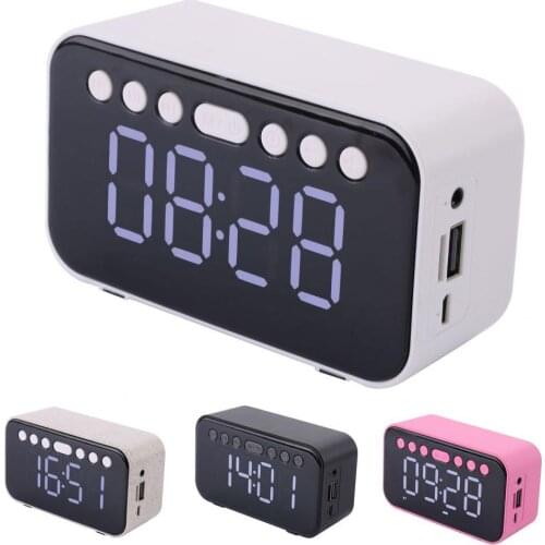 60% Hot Sales!! Bluetooth-compatible 5.0 Wireless Multifunction LED Screen Display Speaker Music Player for Home