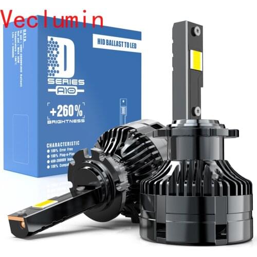 2pcs Canbus 100W D5S Car LED Headlight Bulb D2S D2R D1S D3S D3R D4S D4R D8S D1S 70W Auto Fog Lights Replacement Plug and Play