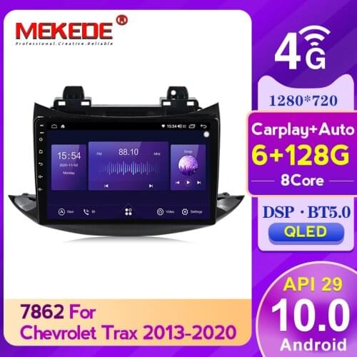 4G WIFI 6+128G QLED screen Android Audio Car GPS Navigation Multimedia Player For Chevrolet Trax 2013-2020 2 din dvd player