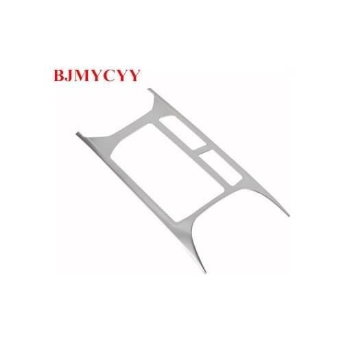 BJMYCYY stainless steel Car interior trim refitted with decorative water cup frame For Volkswagen T-ROC 2018 Accessories