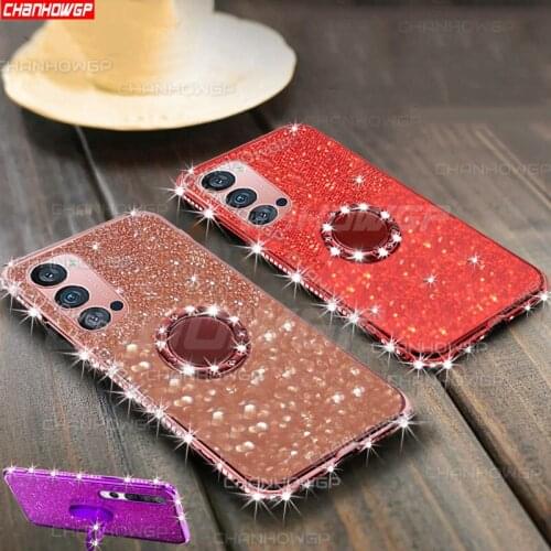 Diamond Ring Case For Huawei P40 P30 P Smart 2020 Y5P Y6P Y7P Honor 30 S 20 10i 10 Lite Pro 9A 9S 9C 9X 8A 8S Glitter Soft Cover