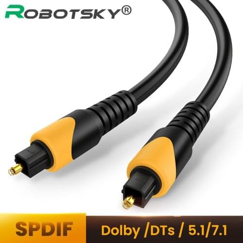 Decoder Digital Optical Audio Cable Spdif Toslink Fiber Coaxial Cable for Box PS4 Amplifiers Blu-ray Player Theater 1m 2m 3m 5m