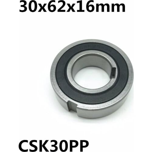 CSK30 CSK30PP 30x62x16 mm 6206PP One Way Bearing With Keyway Sprag Freewheel Backstop Clutch Free shipping