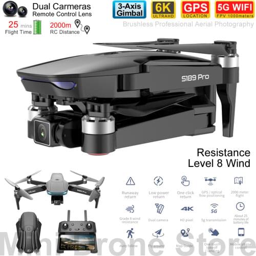 5G Professional Brushless Motor Drone Aerial Photography Camera 4K UHD Follow Me Shooting GPS Quadcopter Level 8 Wind Resistance